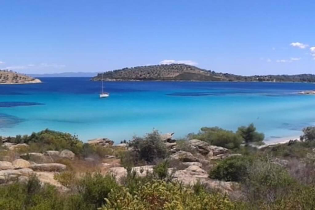 Havikee, Private Beach Villa! Ormos Panagias Luaran gambar